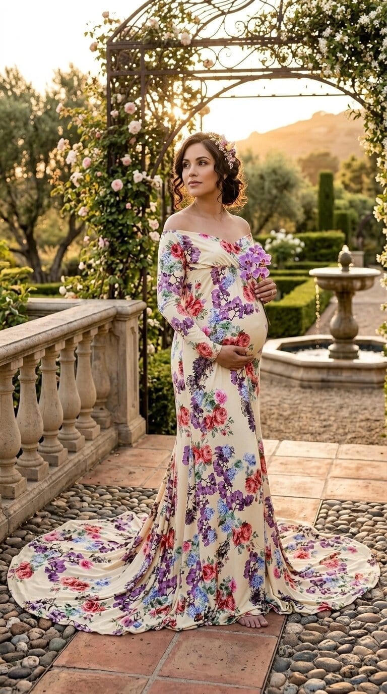 Sage floral meadow bloom maternity gown hire 11 Kinglake Crescent Craigieburn VIC 3064 Melbourne — 11 Kinglake Crescent Craigieburn VIC 3064 — thumbnail 2